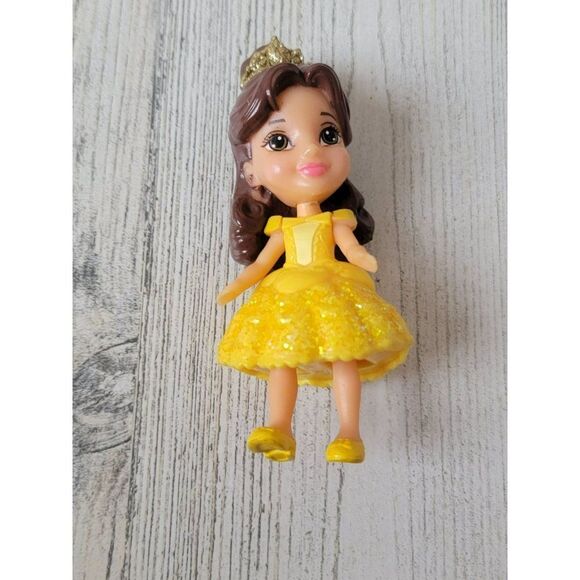 Disney Belle glitter toddler Princess young toy figure‎ beauty Beast - Picture 2 of 4